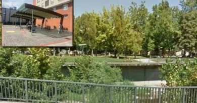 zona de bancos cubierta en Soloarte Basauri