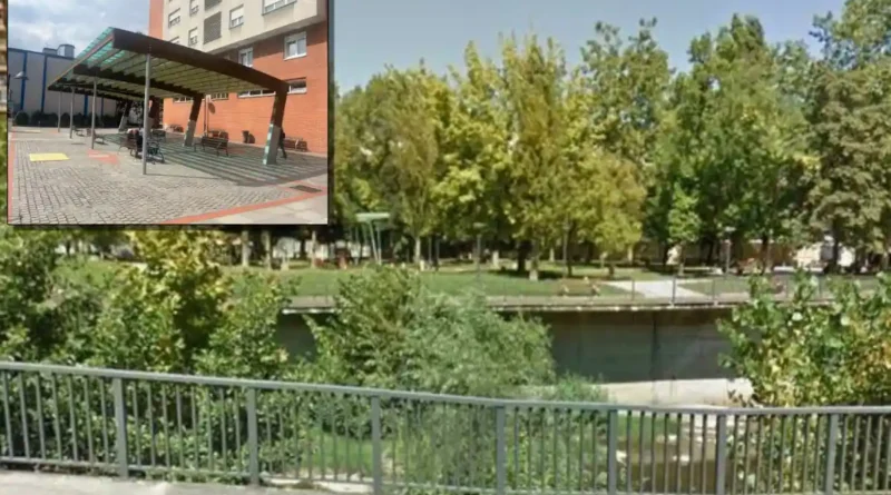 zona de bancos cubierta en Soloarte Basauri