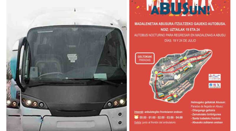 Arrigorriaga autobus nocturno a Abusu
