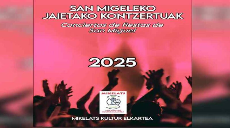 Conciertos fiestas de San Miguel 2025