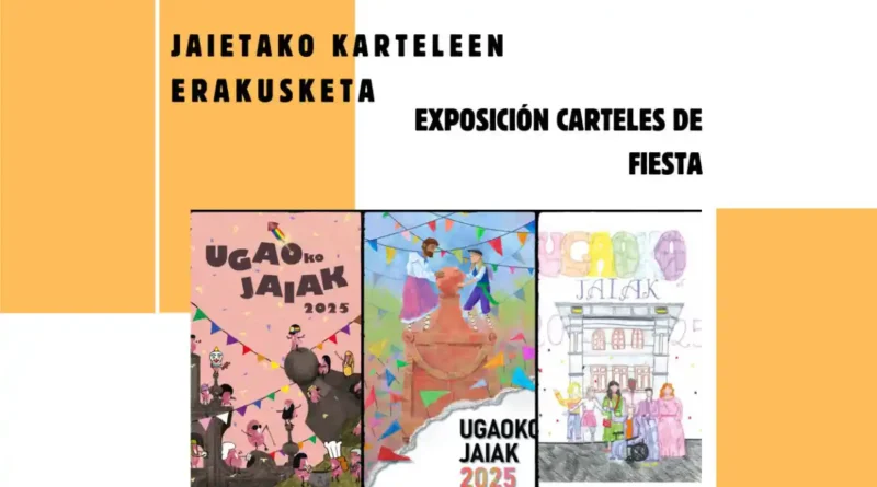 Exposición carteles de fiestas Ugalde 2025