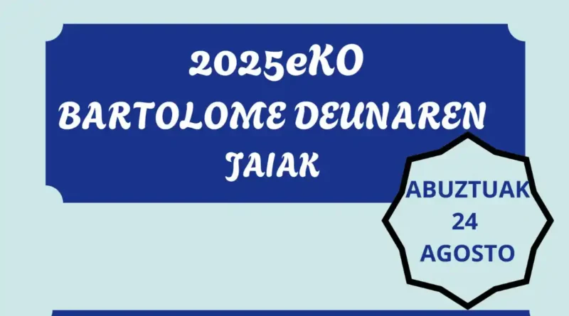 Fiestas de San Bartolomé 2025 Ugao Miraballes