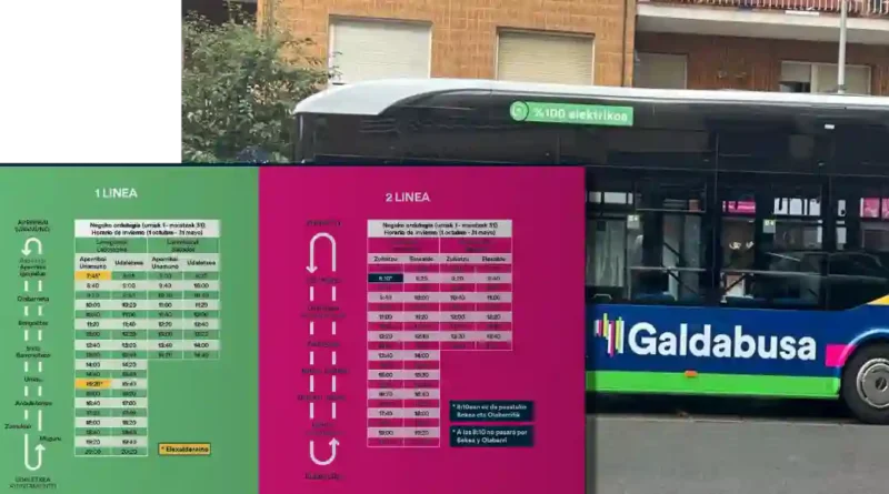 Galdabusa horario invierno Galdakao