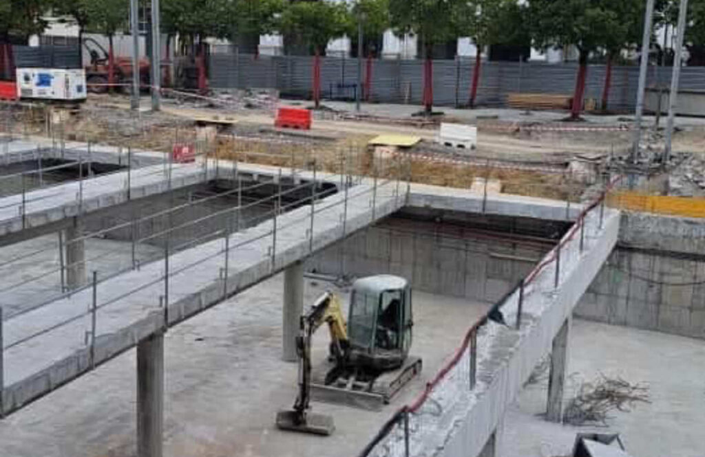 Plaza San Fausto obras Basauri