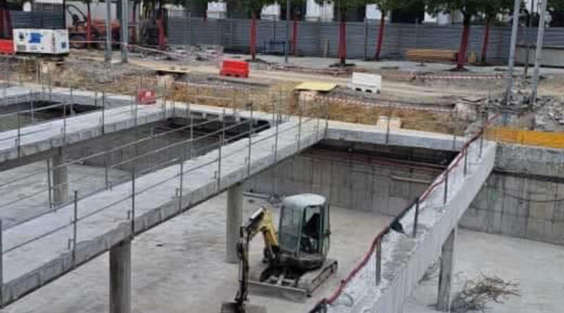 Plaza San Fausto obras Basauri