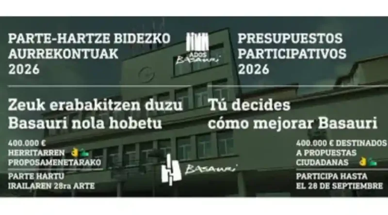 Presupuestos participativos Basauri 2026