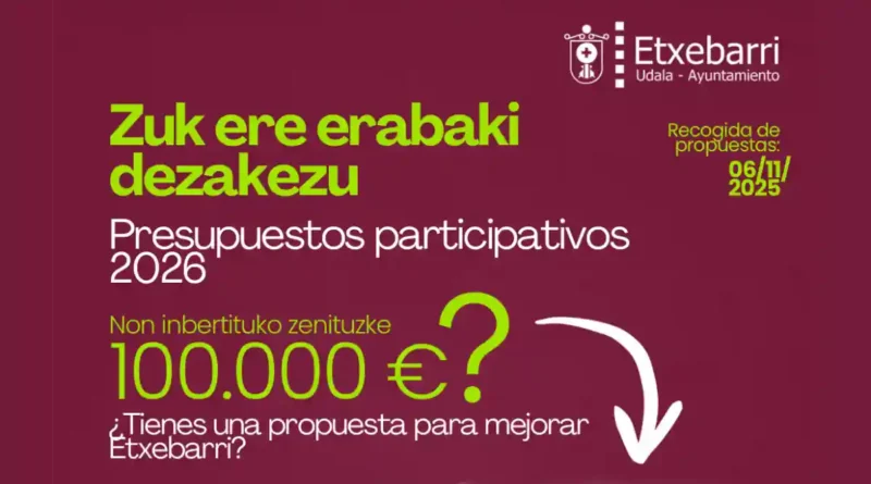 Etxebarri presupuestos participativos