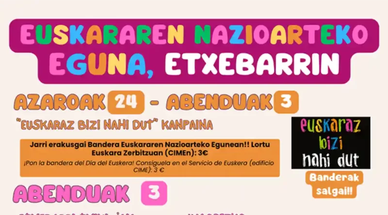 ETXEBARRI dÍA iNTERNACIONAL DEL EUSKERA
