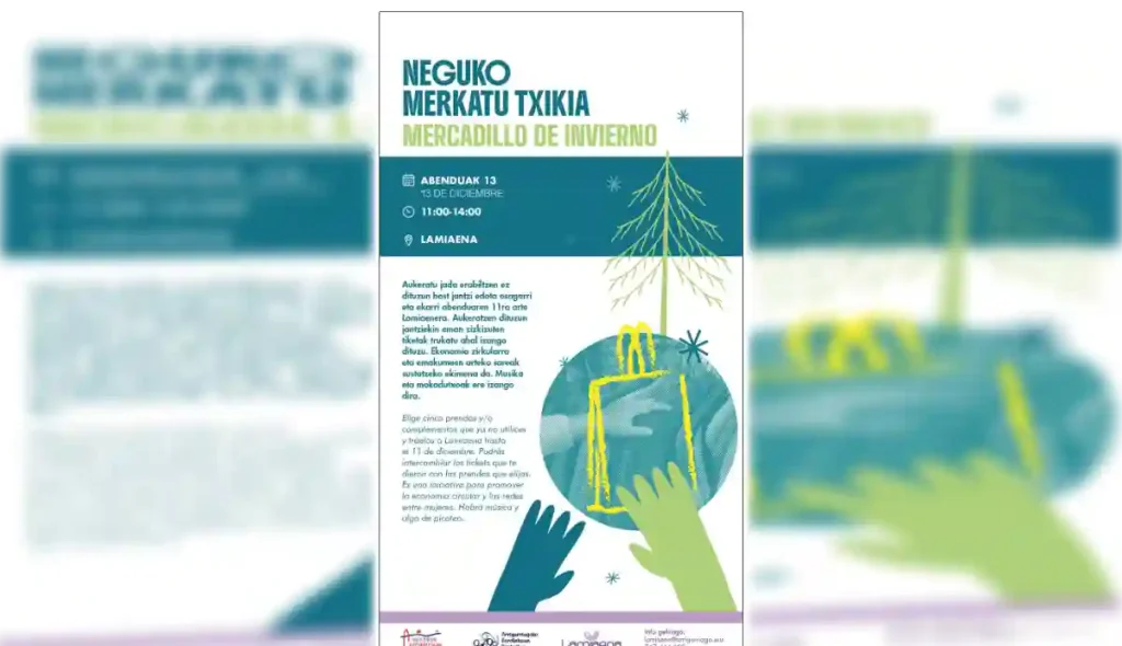 Mercadillo de intercambio en Lamiaena Arrigorriaga