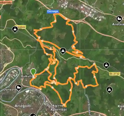 Recorrido Etxebarri X-Trem trail 30 km