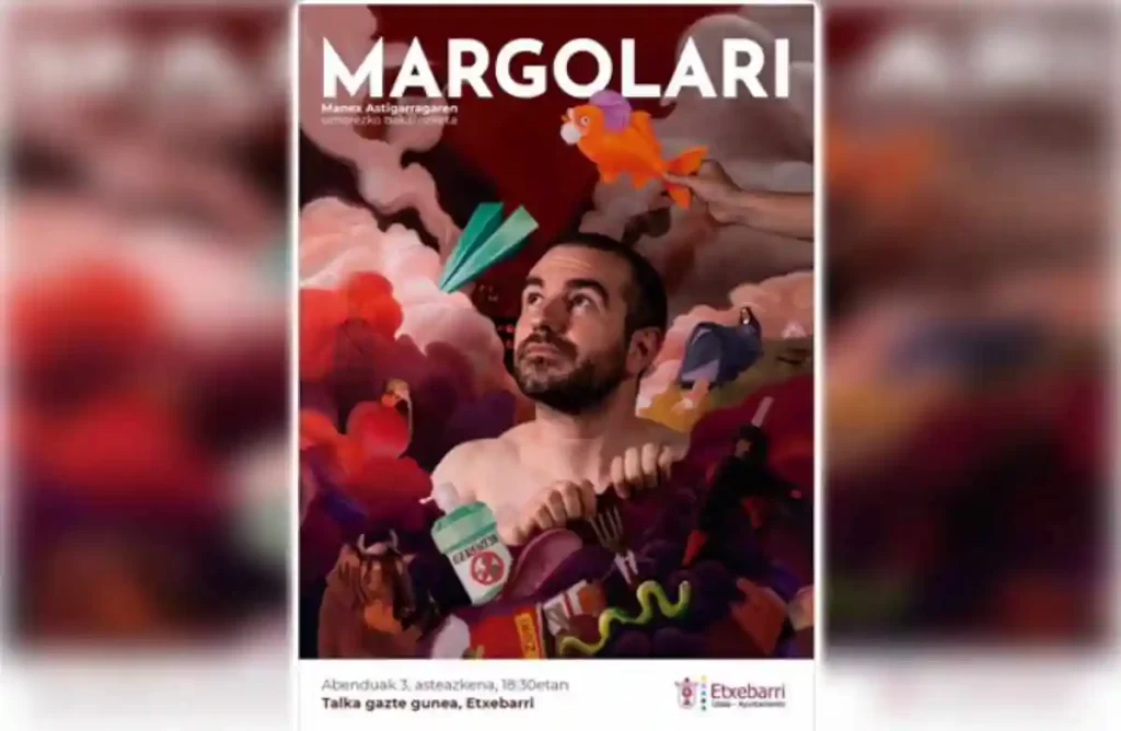 Margolari Manex Astigarraga en Talka Gazte Gune Etxebarri