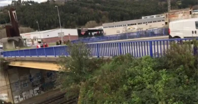 Demolición puente calle Matxitxako Estación Sarratu Basauri