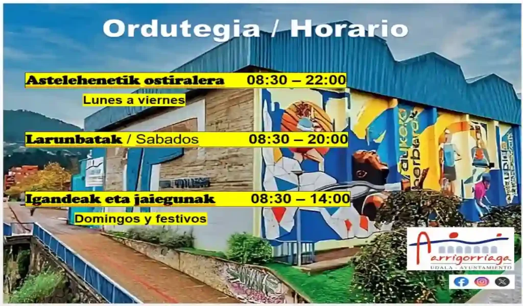 Arrigorriaga horario piscinas