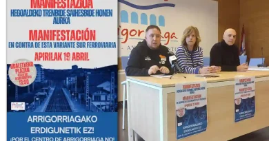 Arrigorriaga contra la Variante sur Ferroviaria