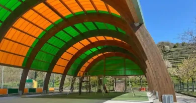 zona de juegos infantiles cubierta Basozelai