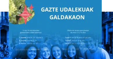 El lunes se abre la inscripción para el programa Gazte Udalekuak de Galdakao