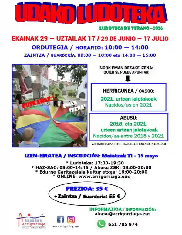 Ludotecas de verano Arrigorriaga