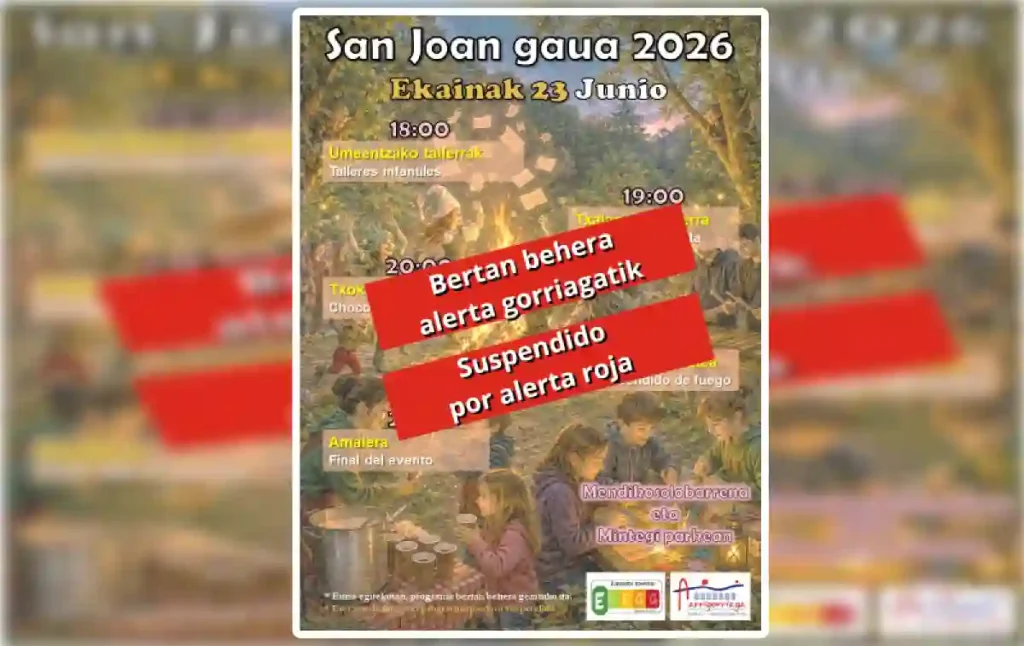 Cancelados actos San juan Arrigorriaga